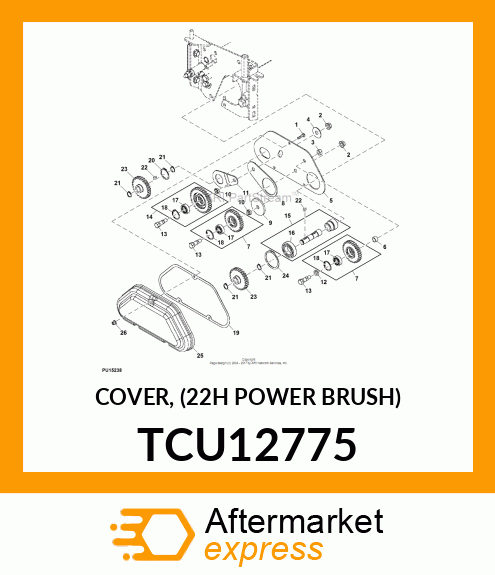 COVER, (22H POWER BRUSH) TCU12775