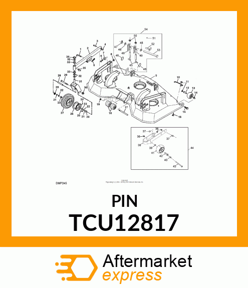 PIN, 10H11X65X61.50 CLEVIS TCU12817