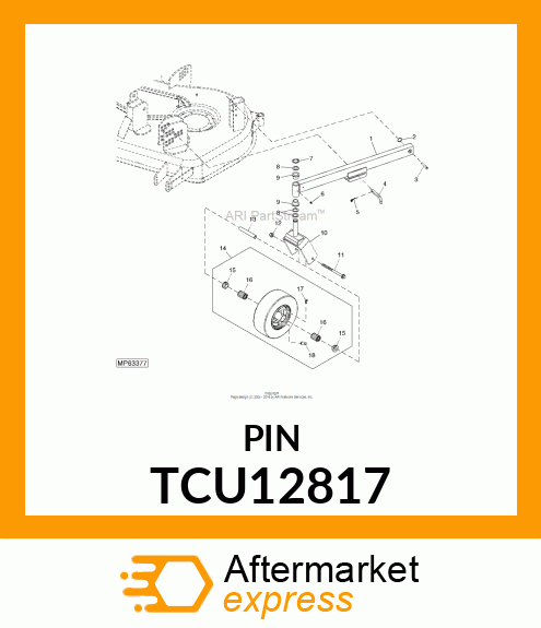 PIN, 10H11X65X61.50 CLEVIS TCU12817