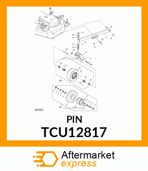 PIN, 10H11X65X61.50 CLEVIS TCU12817