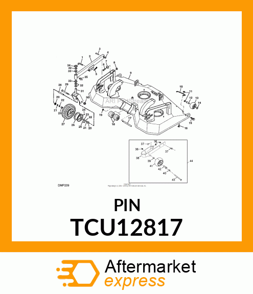 PIN, 10H11X65X61.50 CLEVIS TCU12817