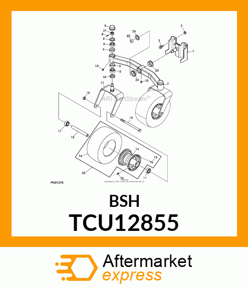 BUSHING, CASTOR TCU12855