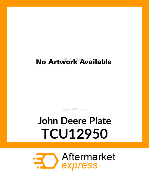 PLATE TCU12950