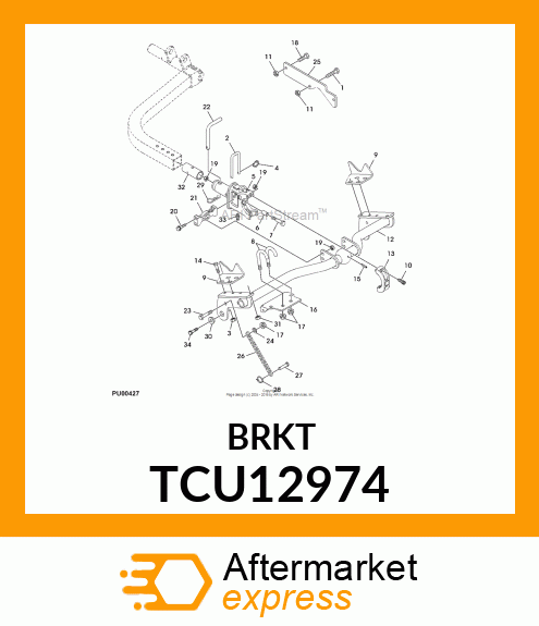 Bracket TCU12974