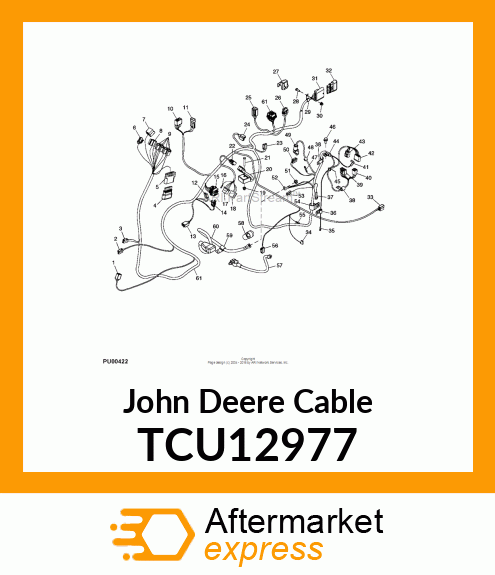 CABLE, POSITIVE BATTERY TCU12977