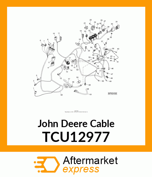 CABLE, POSITIVE BATTERY TCU12977