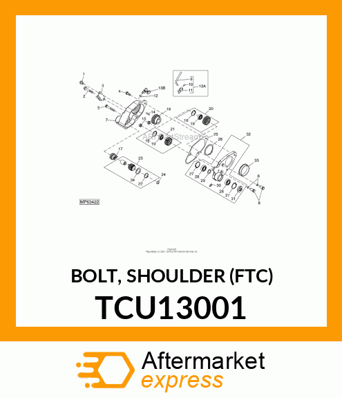 BOLT, SHOULDER (FTC) TCU13001