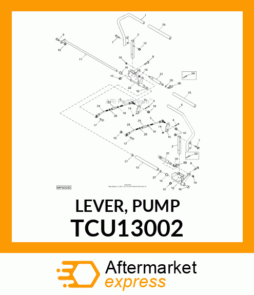 LEVER, PUMP TCU13002