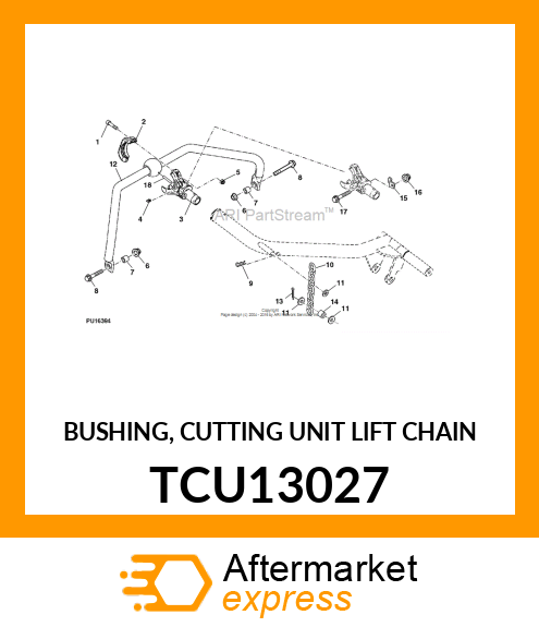 BUSHING, CUTTING UNIT LIFT CHAIN TCU13027