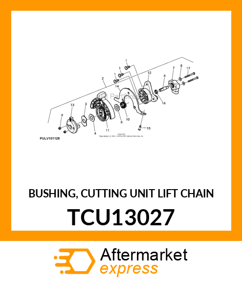 BUSHING, CUTTING UNIT LIFT CHAIN TCU13027