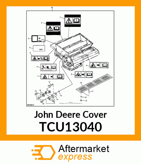 SCREEN, COVER, WELDED, TD100 TCU13040