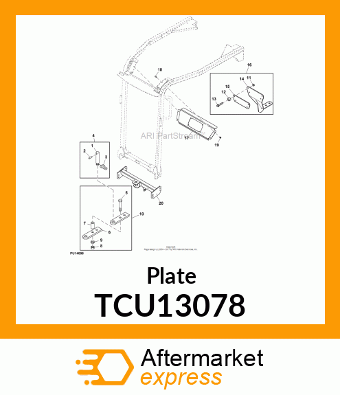 Plate TCU13078