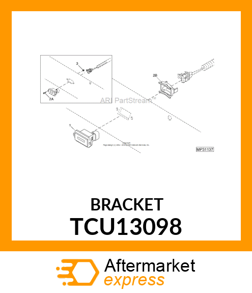 CLIP, ZTRAK HOURMETER RETAINING TCU13098