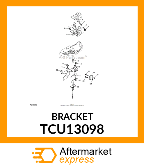 CLIP, ZTRAK HOURMETER RETAINING TCU13098