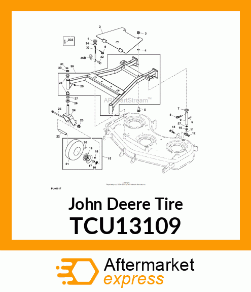 TIRE 9X3.5 TCU13109