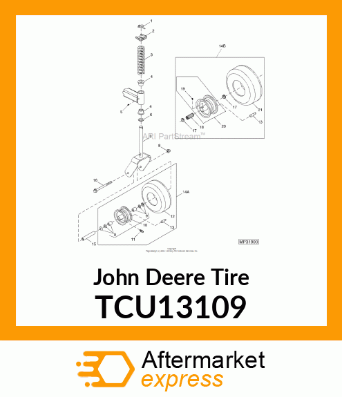 TIRE 9X3.5 TCU13109