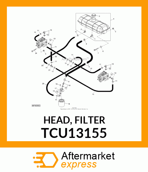 HEAD, FILTER TCU13155