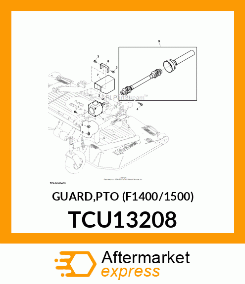 GUARD,PTO (F1400/1500) TCU13208