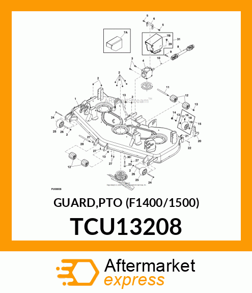 GUARD,PTO (F1400/1500) TCU13208