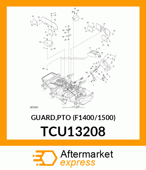 GUARD,PTO (F1400/1500) TCU13208