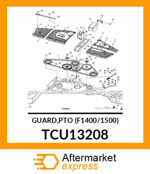 GUARD,PTO (F1400/1500) TCU13208