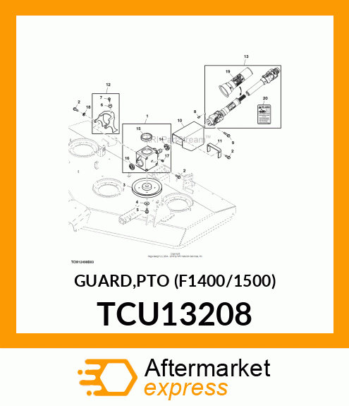 GUARD,PTO (F1400/1500) TCU13208