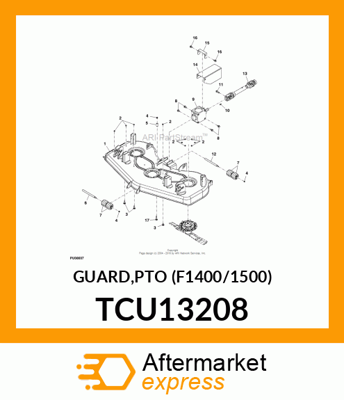 GUARD,PTO (F1400/1500) TCU13208