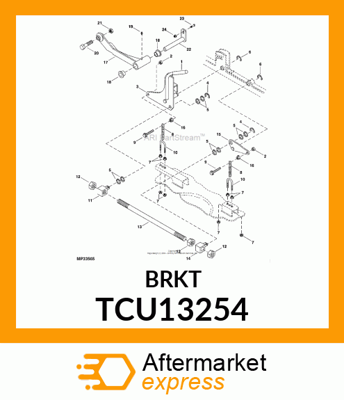 Swivel - SWIVEL, DECK LIFT ASSIST # TCU13254