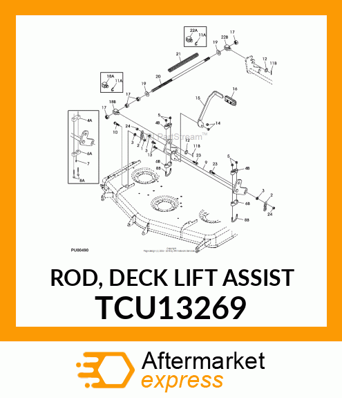 ROD, DECK LIFT ASSIST TCU13269