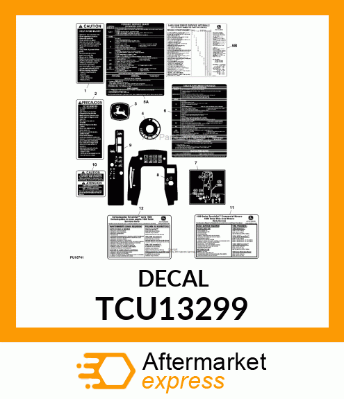 LABEL, CAUTION (SPANISH) TCU13299