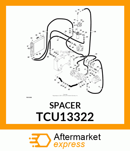 SPACER, STROKE LIMITING TCU13322