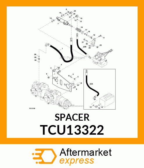 SPACER, STROKE LIMITING TCU13322