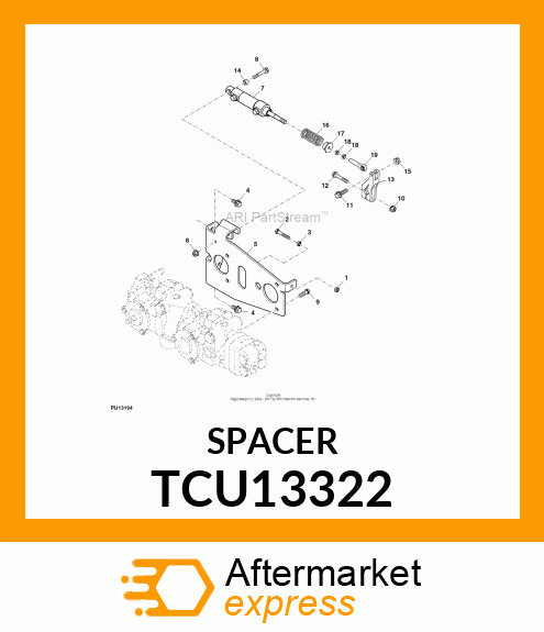 SPACER, STROKE LIMITING TCU13322