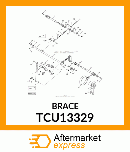 LINKAGE, PARK BRAKE TCU13329