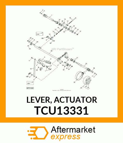 LEVER, ACTUATOR TCU13331