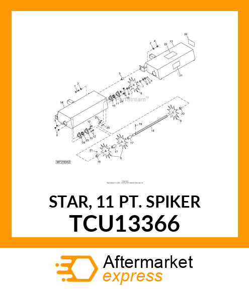 STAR, 11 PT. SPIKER TCU13366