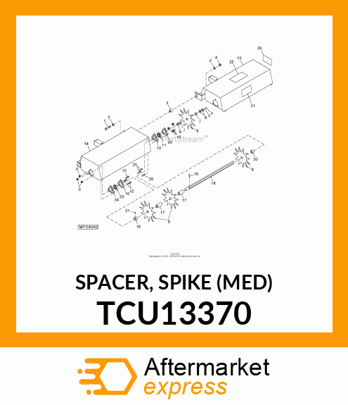 SPACER, SPIKE (MED) TCU13370