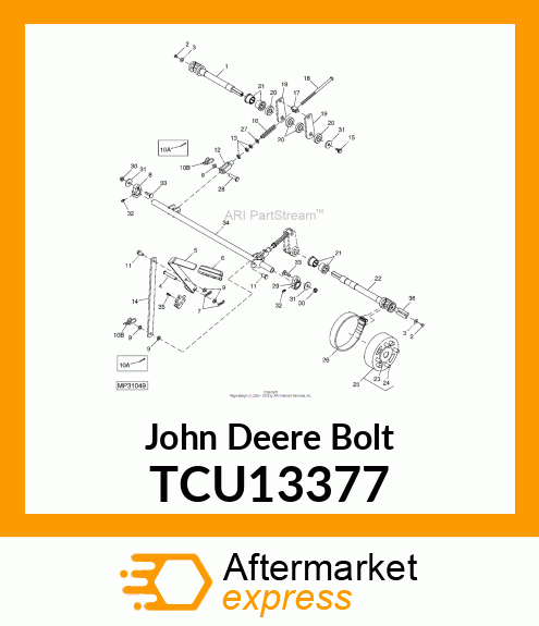 ROD, PARK BRAKE TCU13377