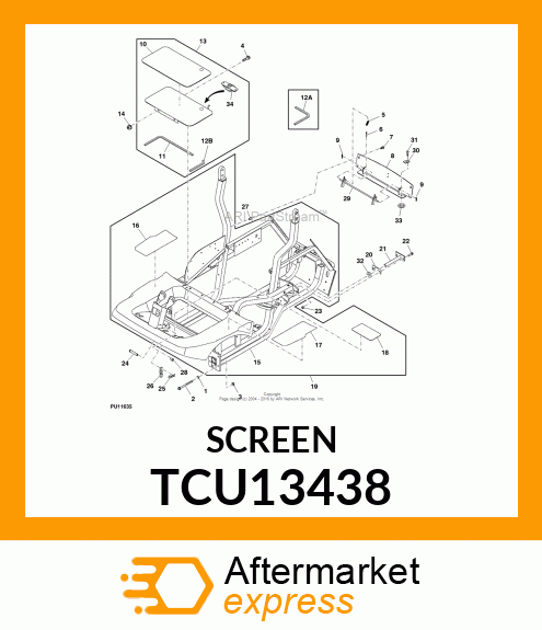 MAT, LEFT FENDER ANTI TCU13438