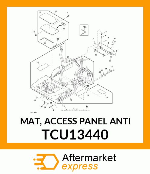 MAT, ACCESS PANEL ANTI TCU13440