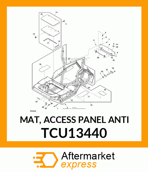 MAT, ACCESS PANEL ANTI TCU13440