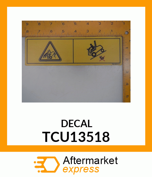 LABEL, WARNING (EXPORT) TCU13518