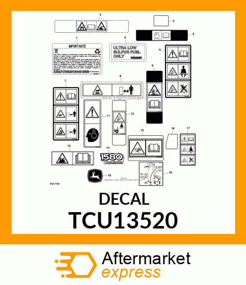 LABEL, CAUTION (EXPORT) TCU13520