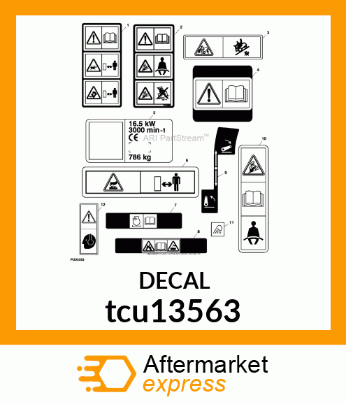 LABEL, CAUTION(EXPORT) tcu13563