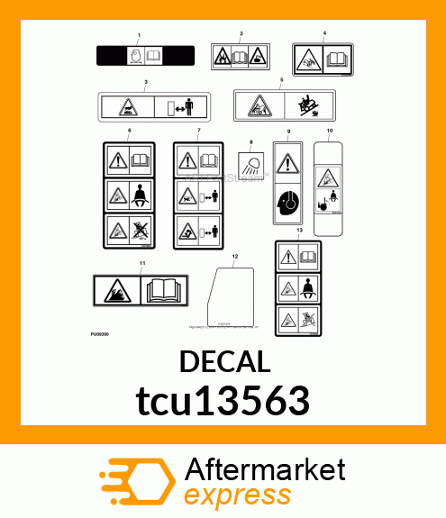 LABEL, CAUTION(EXPORT) tcu13563