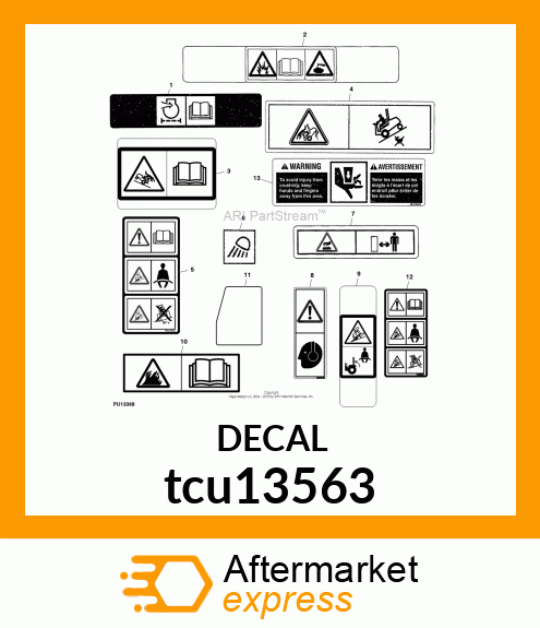 LABEL, CAUTION(EXPORT) tcu13563