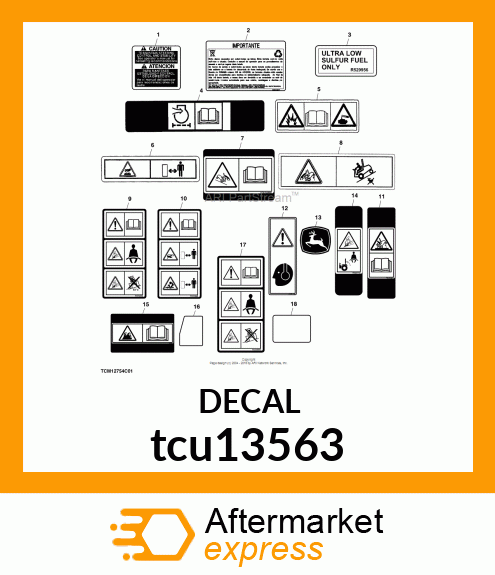 LABEL, CAUTION(EXPORT) tcu13563