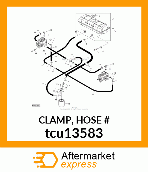 CLAMP, HOSE # tcu13583