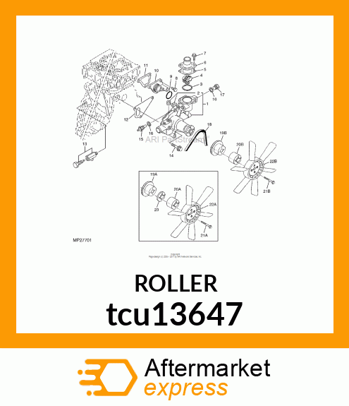 SPACER, FAN (16.5 MM) tcu13647