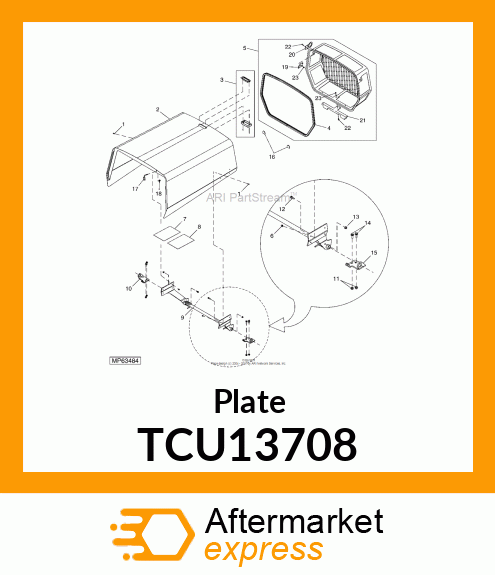 Plate TCU13708